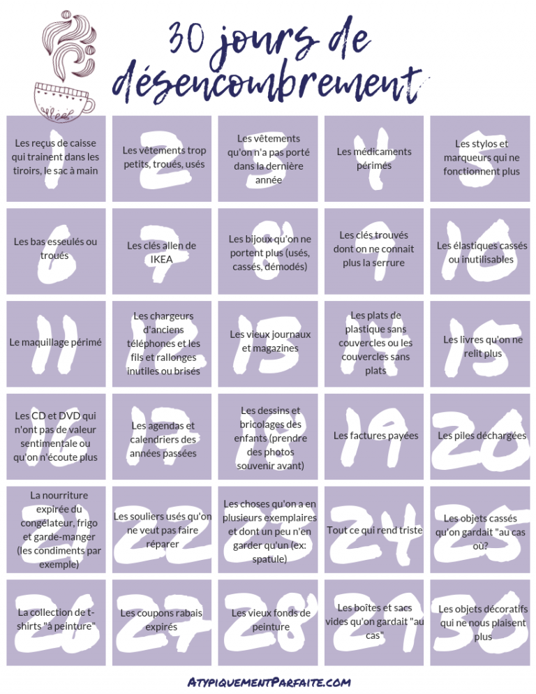 Challenge désencombrement - 30 jours pour désencombrer la maison #désencombrement #atypiquementparfaite #ménage #simplicité