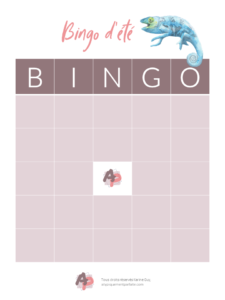 Bingo d'été - Carte vierge Parce que pour divertir les enfants, il faut souvent prendre des moyens créatifs. #pasdecampdejour