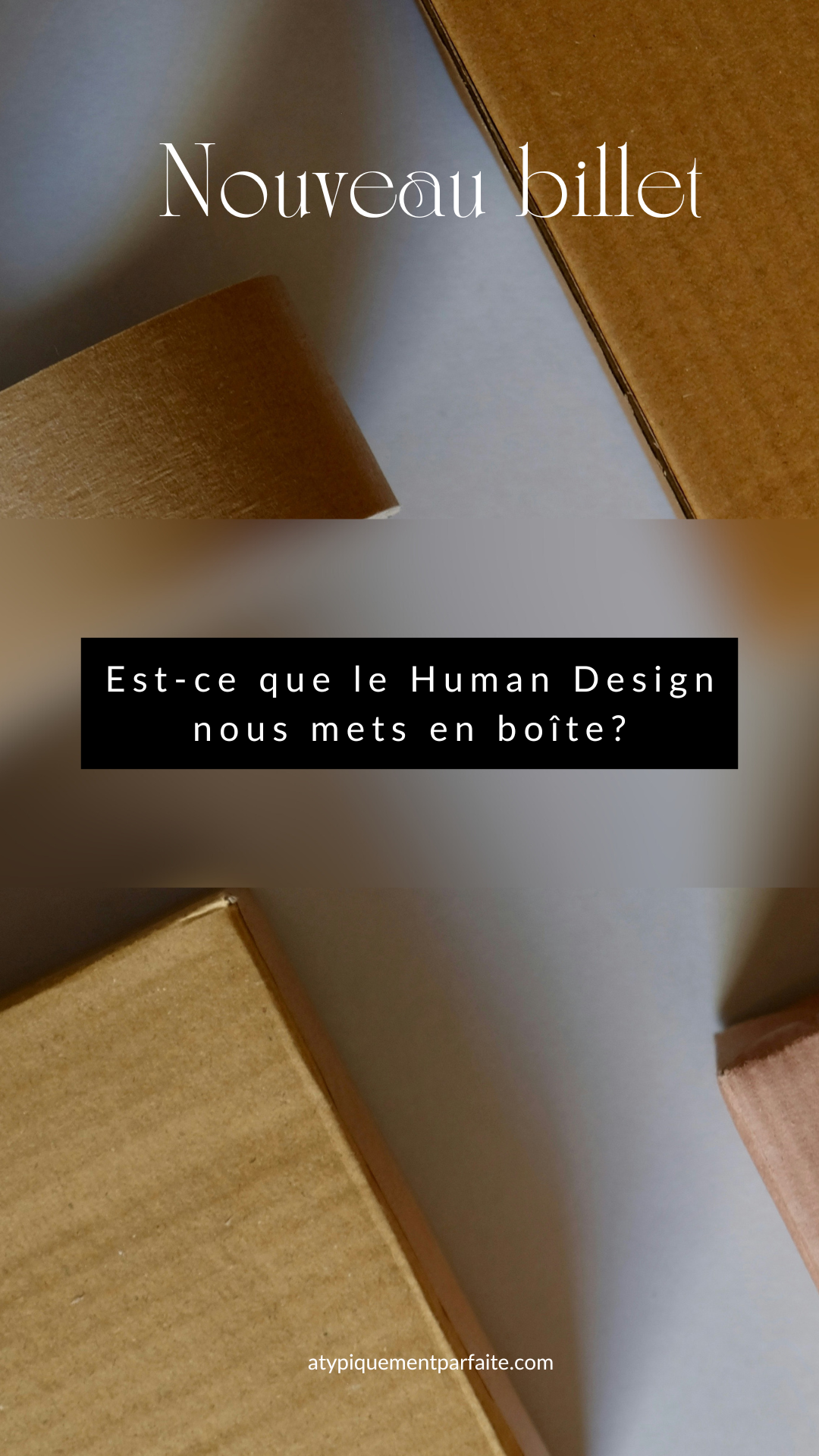 Boîtes - On peut avoir l'impression que le Human Design crée de nouvelles boites alors que ça devrait être "la science de la différenciation". Réflexion sur le sujet.