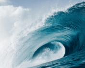 vague bleue
